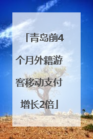 青岛前4个月外籍游客移动支付增长2倍