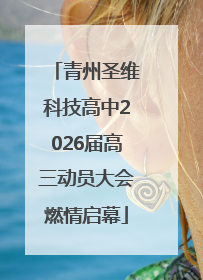 青州圣维科技高中2026届高三动员大会燃情启幕