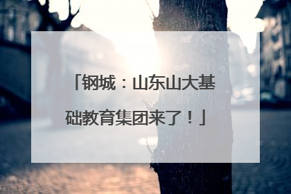 钢城：山东山大基础教育集团来了！