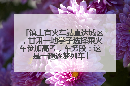 镇上有火车站直达城区，甘肃一地学子选择乘火车参加高考，车务段：这是一趟逐梦列车