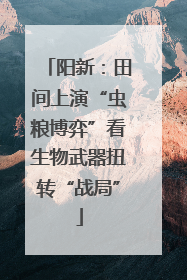 阳新：田间上演“虫粮博弈”看生物武器扭转“战局”
