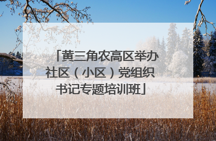 黄三角农高区举办社区（小区）党组织书记专题培训班