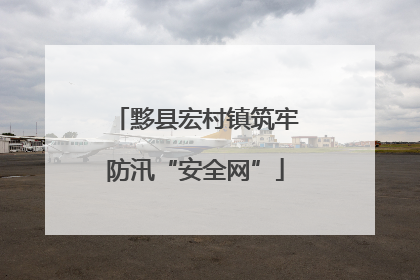 黟县宏村镇筑牢防汛“安全网”