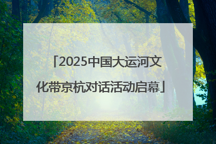 2025中国大运河文化带京杭对话活动启幕