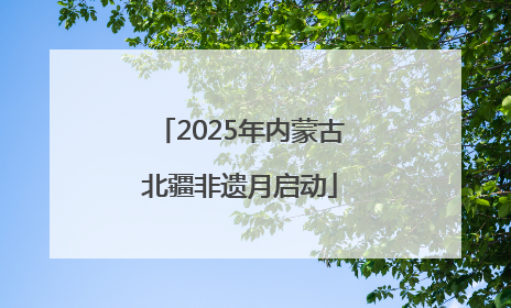 2025年内蒙古北疆非遗月启动