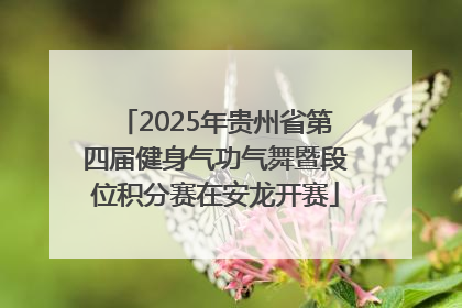 2025年贵州省第四届健身气功气舞暨段位积分赛在安龙开赛
