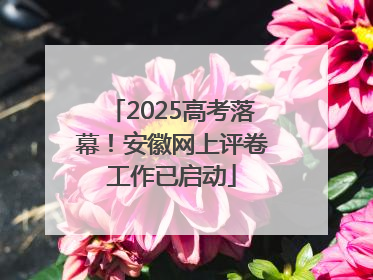 2025高考落幕！安徽网上评卷工作已启动