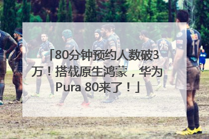 80分钟预约人数破3万！搭载原生鸿蒙，华为Pura 80来了！