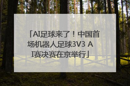 AI足球来了！中国首场机器人足球3V3 AI赛决赛在京举行