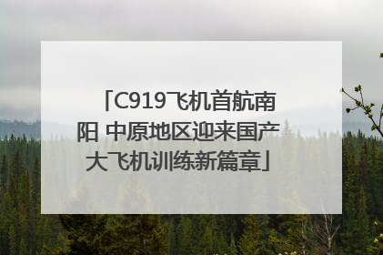 C919飞机首航南阳 中原地区迎来国产大飞机训练新篇章